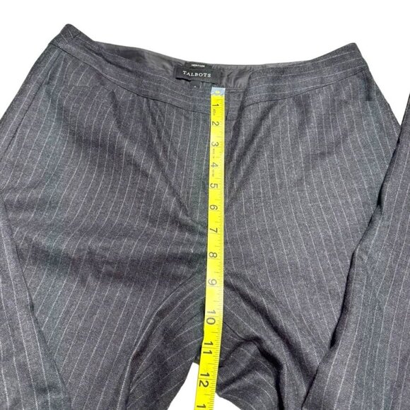 Talbots Wool Pinstripe Pants Gray Size 6 - Picture 6 of 9